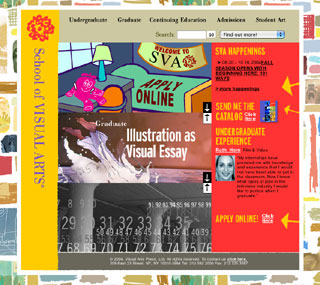 School of Visual Arts Website image