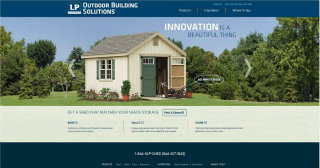 LPÂ® Outdoor Building SolutionsÂ® Website image