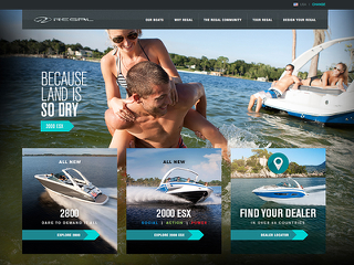 Regal Boats website image
