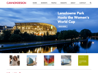 CannonDesign Website image