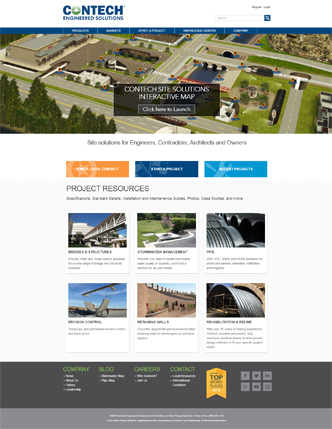 New Contech Engineered Solutions Website image