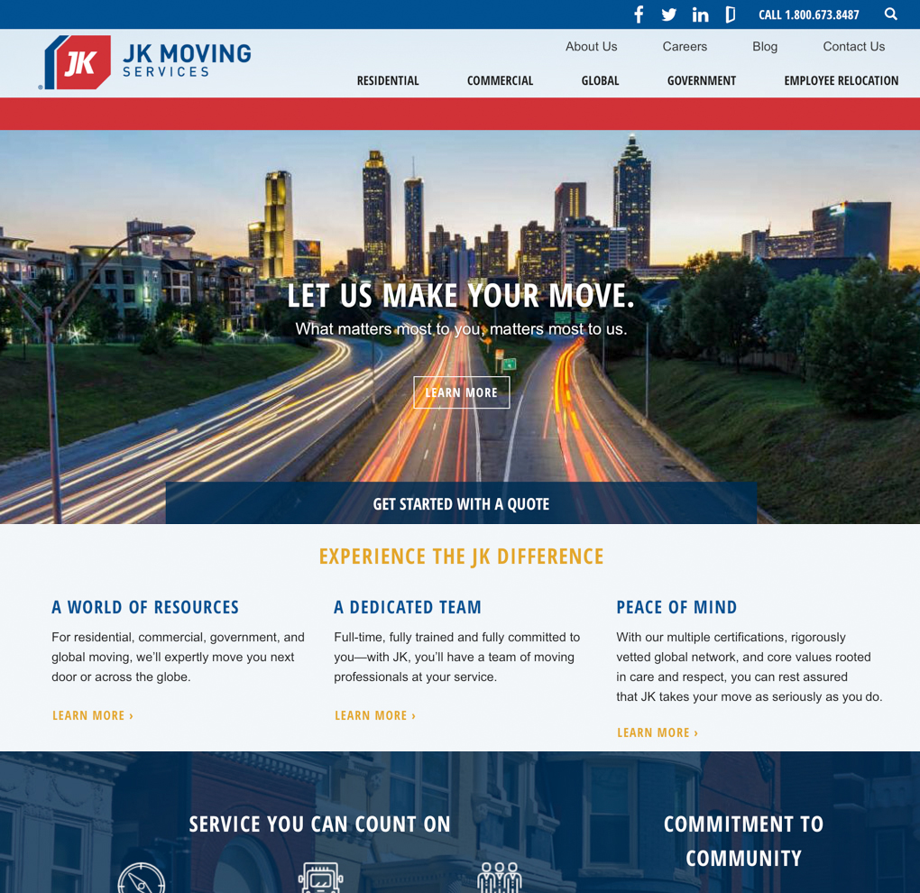 JK Moving Web Redesign image
