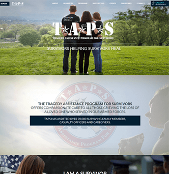 Website Development for Tragedy Assistance Program For Survivors image