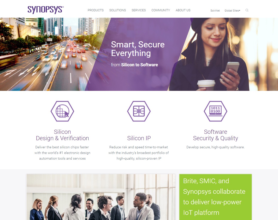 Synopsys.com Web Site Redesign image