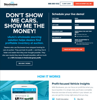 vAuto's Stockwave Website image
