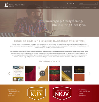 Thomas Nelson Bibles Website image