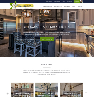 Magnolia Homes Website Redesign image