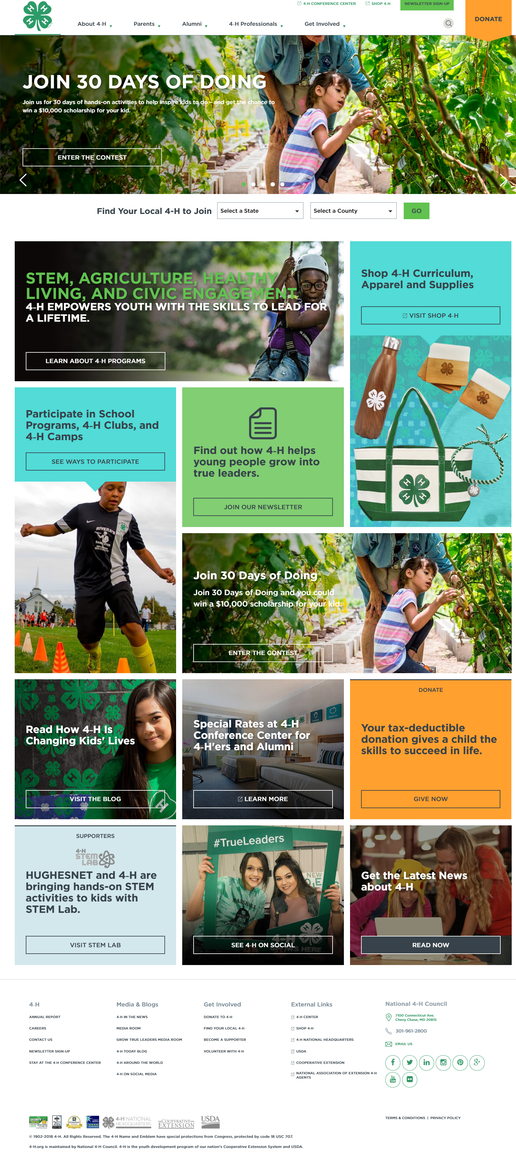 National 4-H Council: Growing True Leaders through Hands-On Doing image