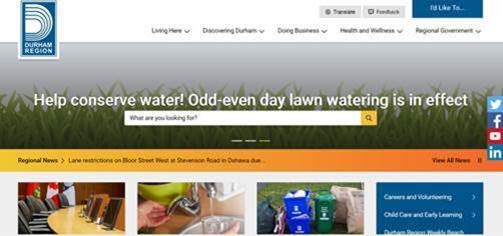 Durham Region Website image
