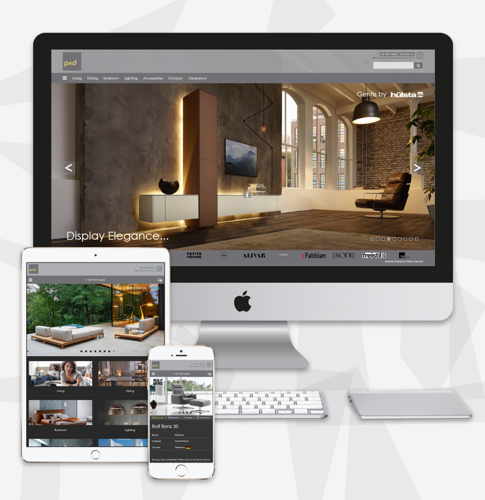 Pad Furniture Website image