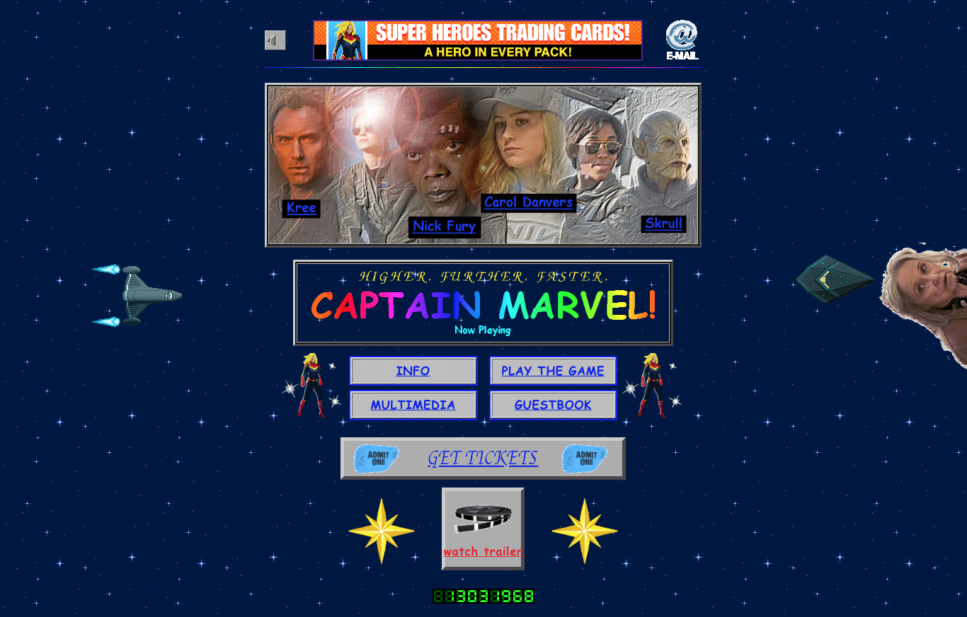 Captain Marvel: A 1990s Inspired Official Movie Site image