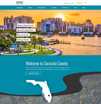 Economic Development of Sarasota County Website Redesign image