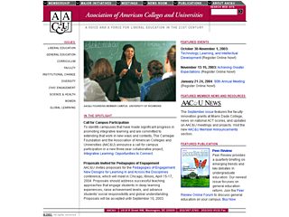 AAC&U Web Site image