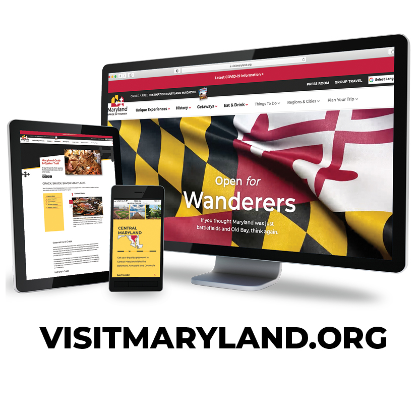 VisitMaryland.org Website Re-launch image
