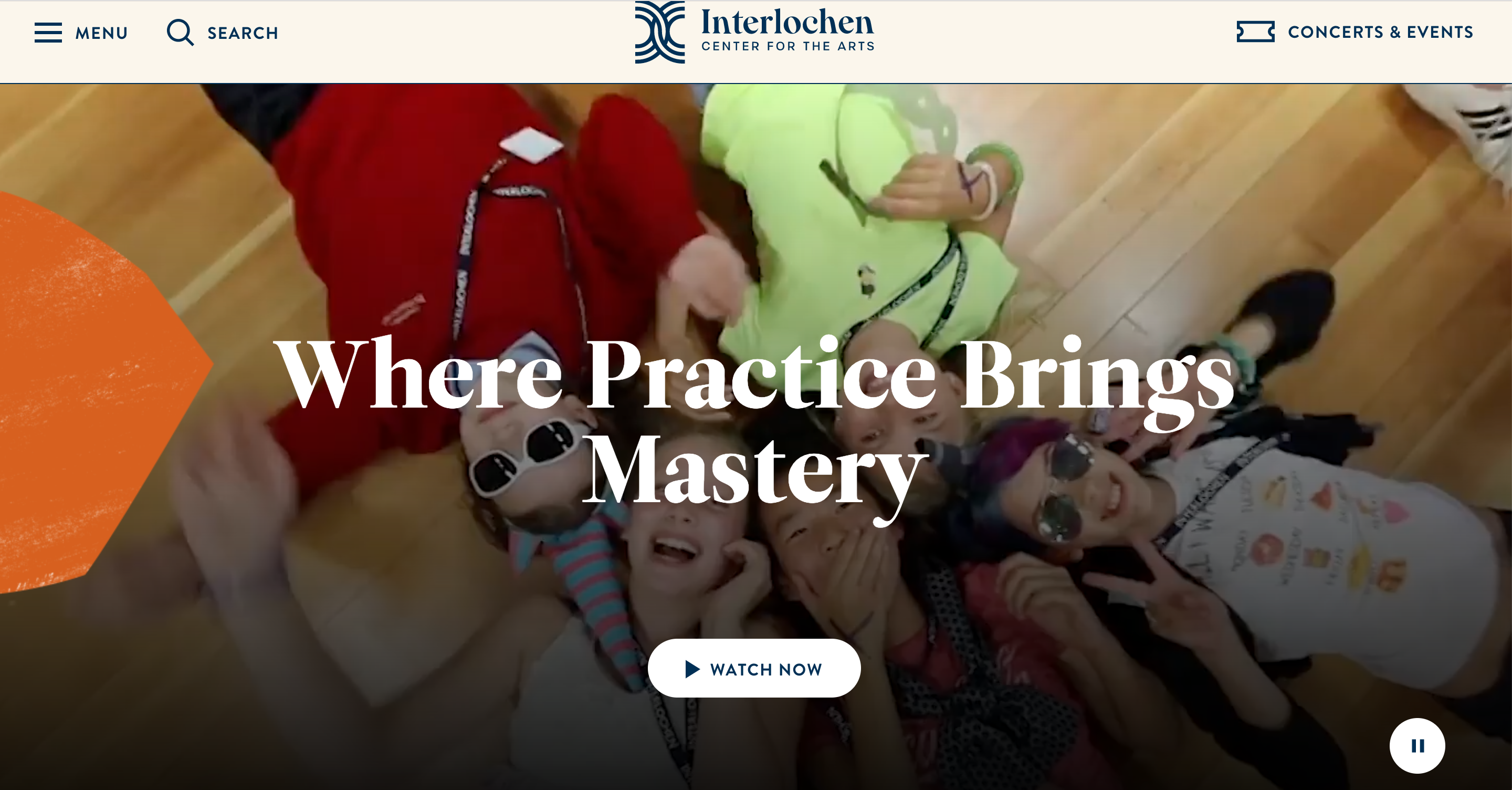 Interlochen Center for the Arts Website Redesign image