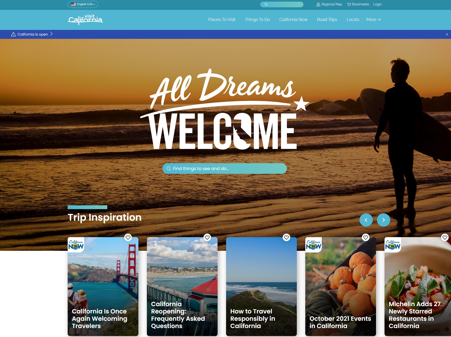 Visit California - Full Website Redesign  image