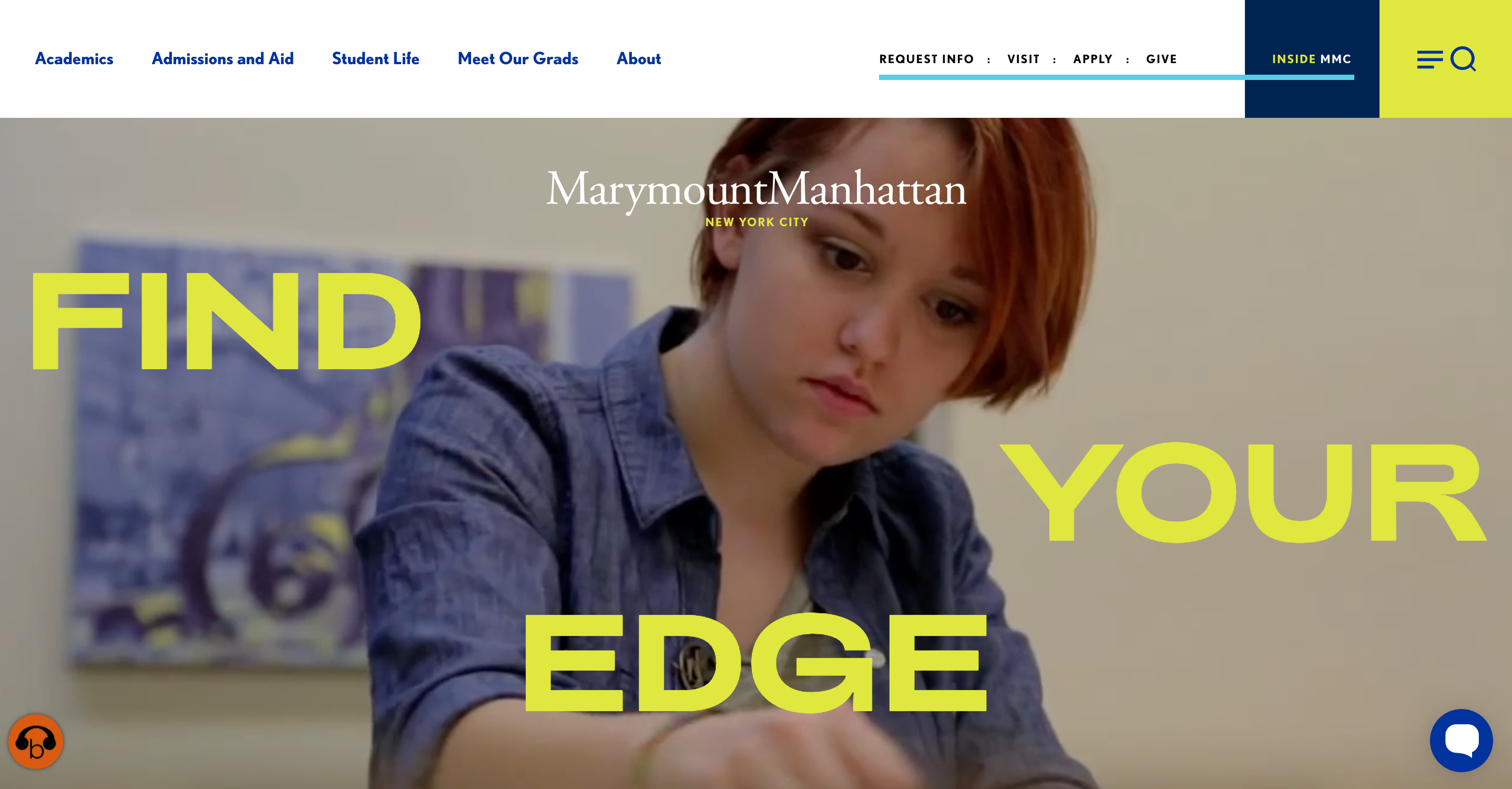 Marymount Manhattan College Website Redesign image