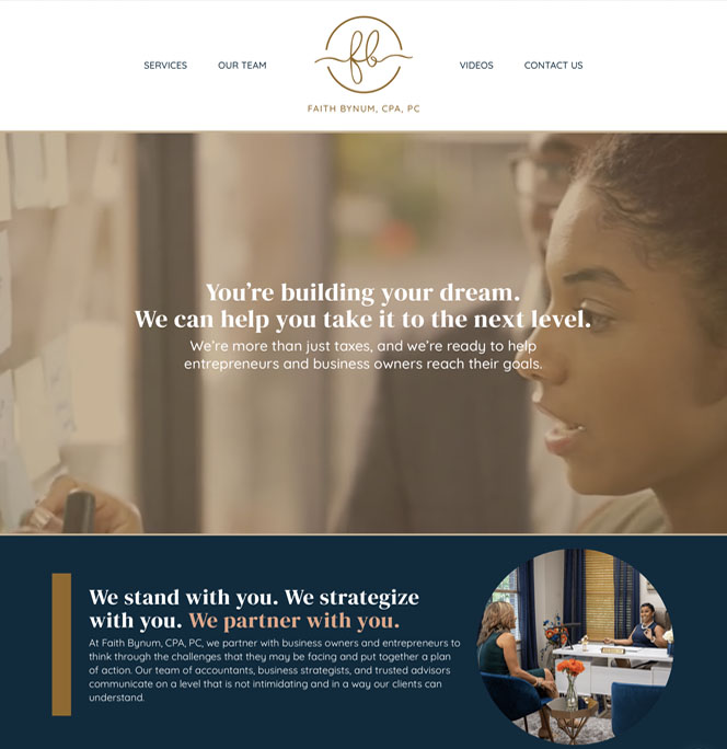 Faith Bynum, CPA Website image