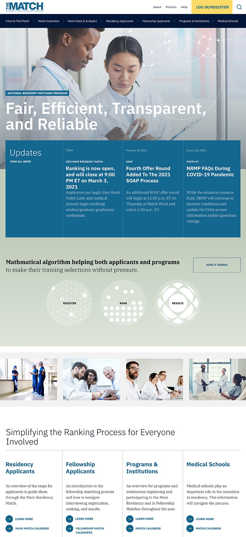National Resident Matching Program Website image