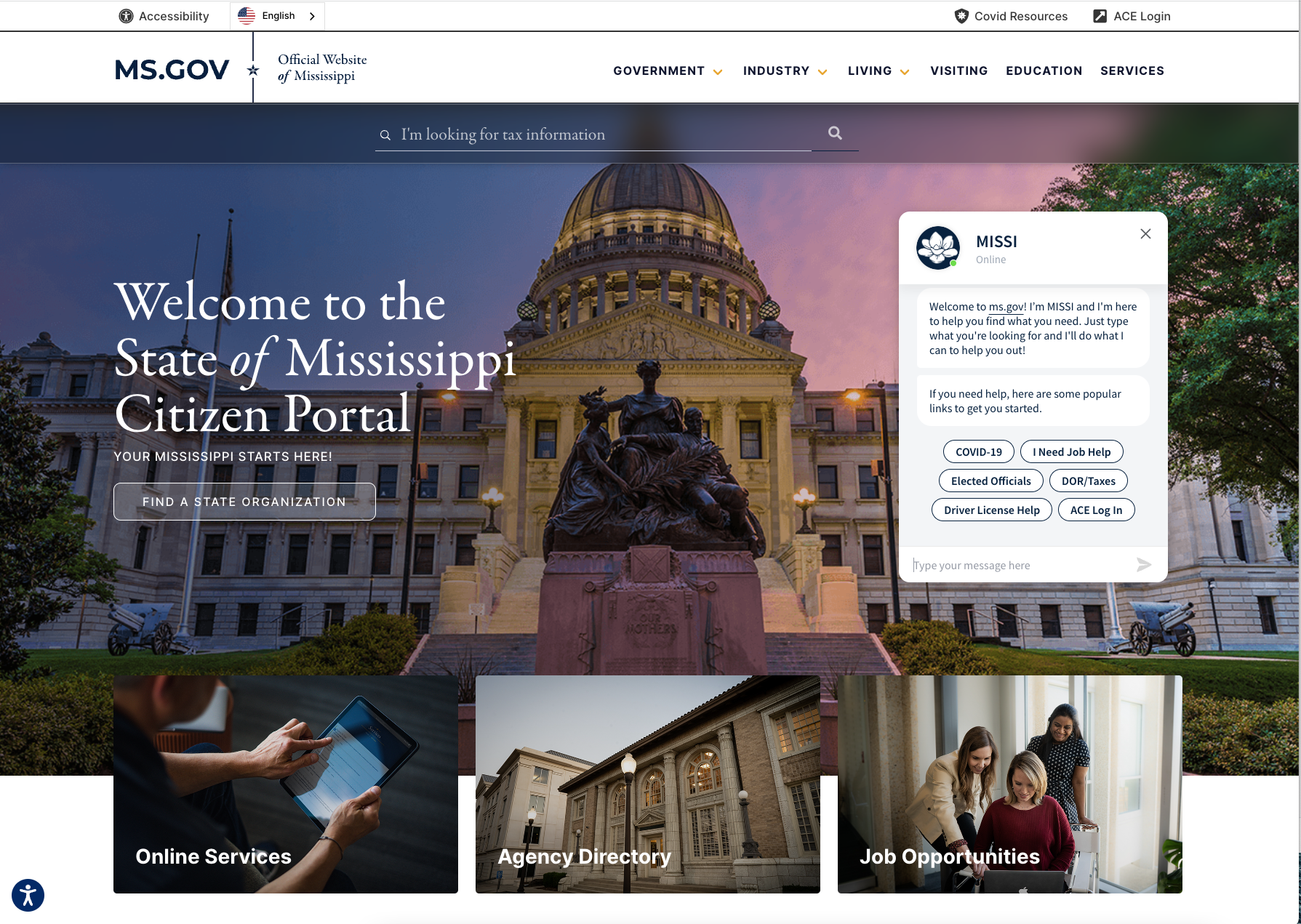 ms.gov - The Official Website of the State of Mississippi