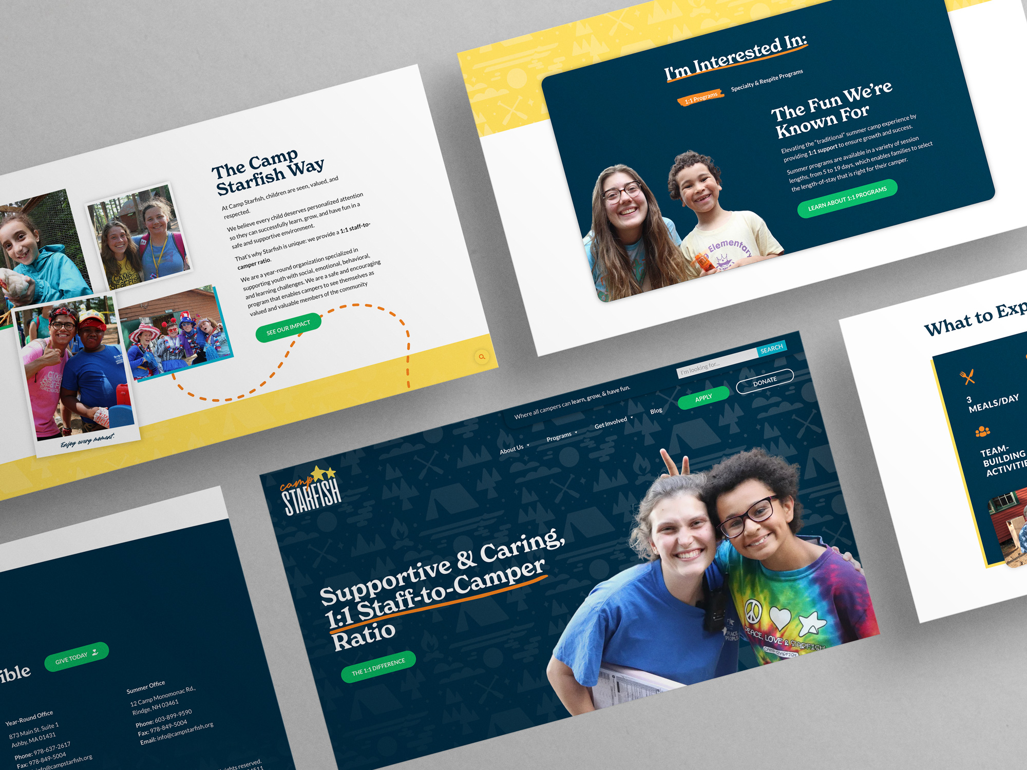 Transforming a nonprofit website that serves children with special needs.  image