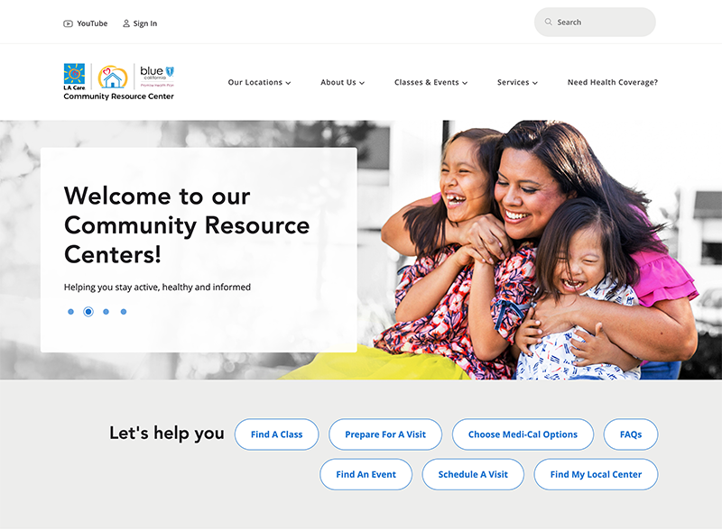 Community Resource Center Website image