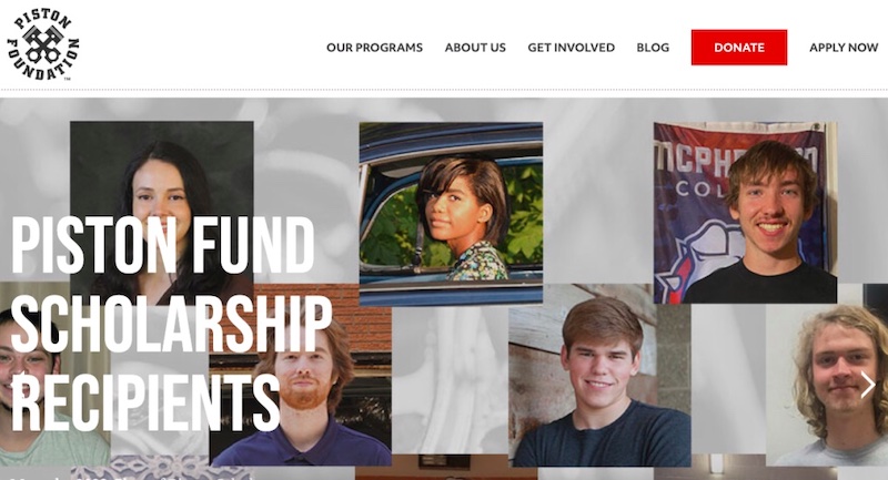 Piston Foundation Website image