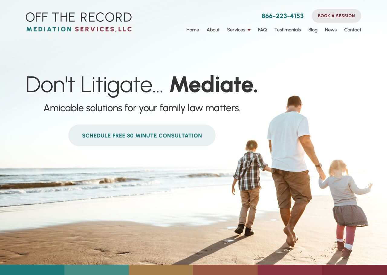 Off The Record Mediation Services, LLC image