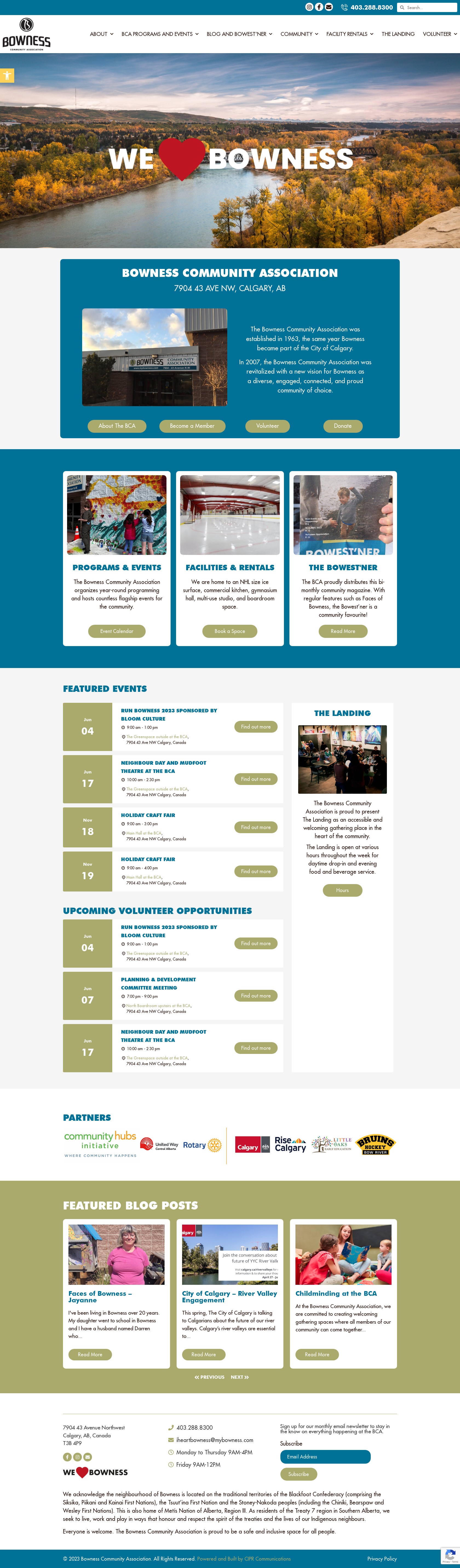Reimagining the Community - Bowness Community Association Website  image