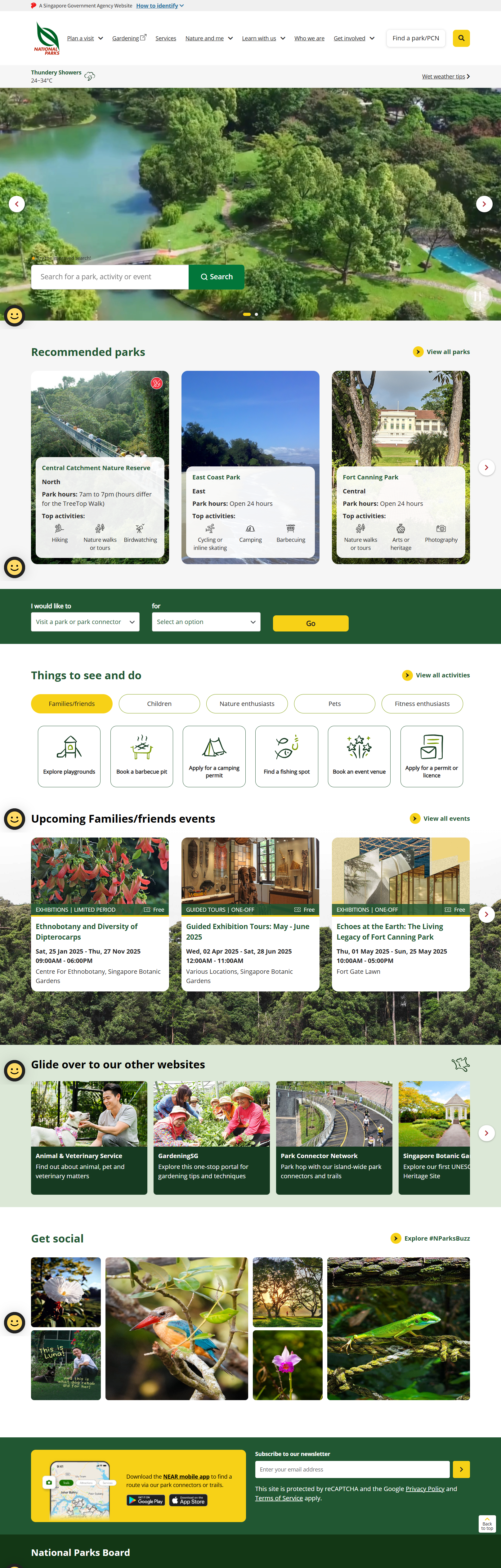 National Parks Board Singapore Corporate Website image