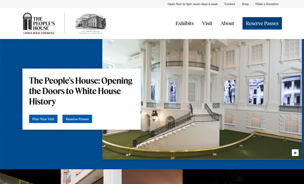 The People's House: A White House Experience Website image