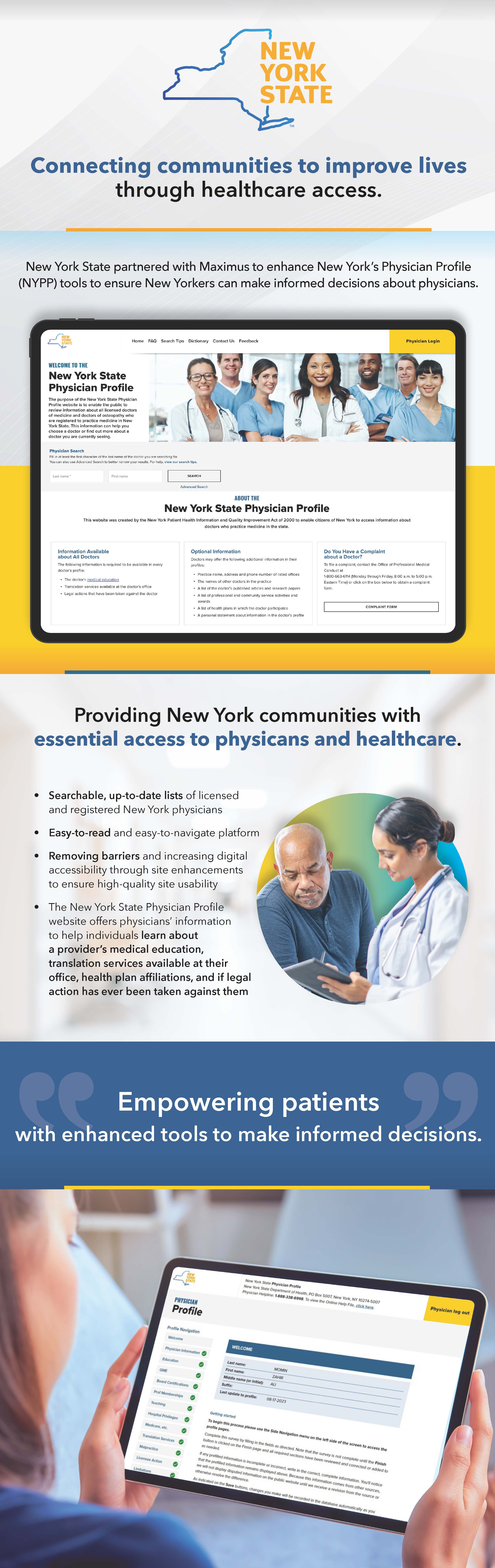 New York State Physician Profile Website
