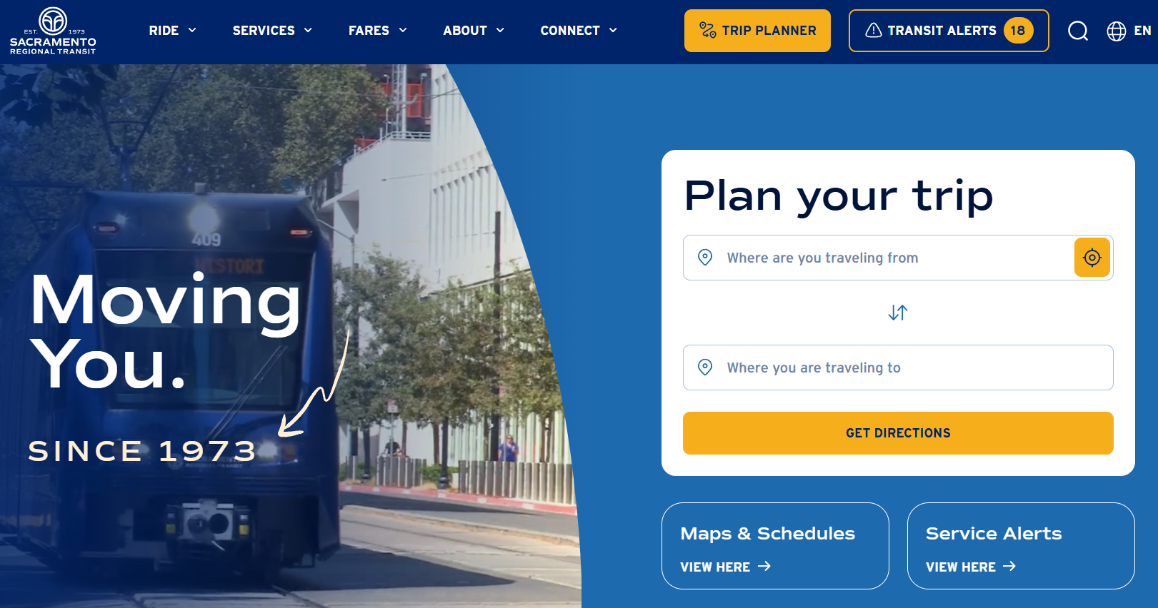 Sacramento Regional Transit Website Redesign