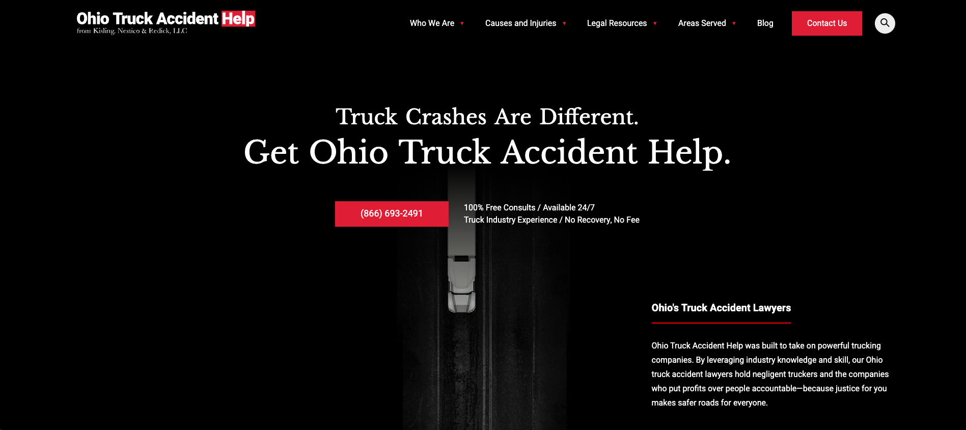 Ohio Truck Accident Help from Kisling, Nestico & Redick, LLC image