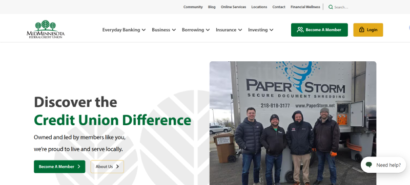 Mid Minnesota Federal Credit Union Website: Community-Driven Digital Banking Experience