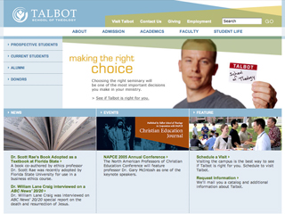 Talbot School of Theology Website image