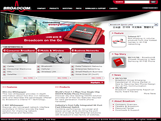 Broadcom Website image