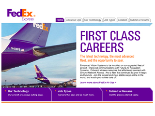 FedEx Air Ops Microsite image